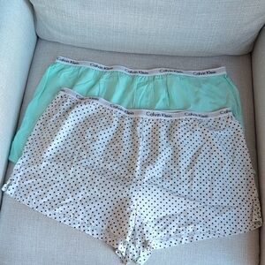 Calvin Klein Aqua and Polka Dot Panties